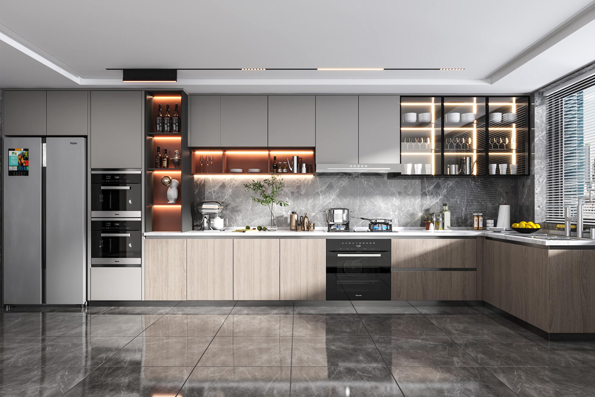 MODERN INTELLIGENT KITCHEN CABINETS