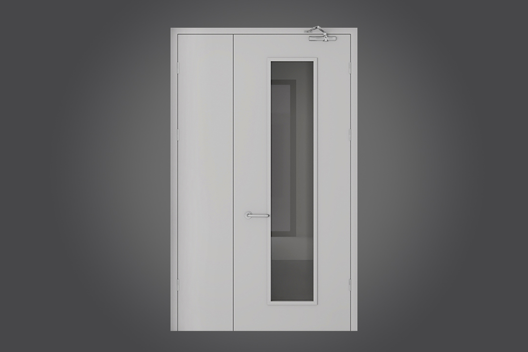 Ul AS EN BS Certified Commercial Double 90min Steel Fire Doors