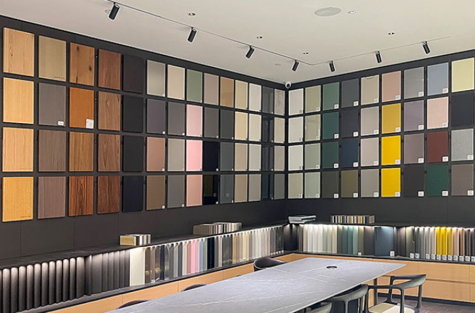 different kitchen cabinet material samples including wood, mdf, and plywood-ais