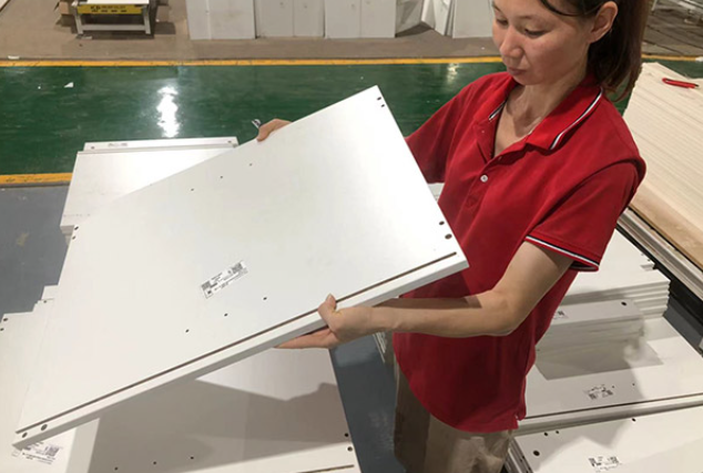 quality inspection process at ais factory for durable kitchen cabinets