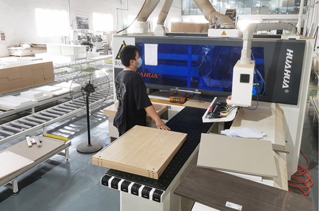 modular cabinet production line at ais factory showing standardized and efficient manufacturing