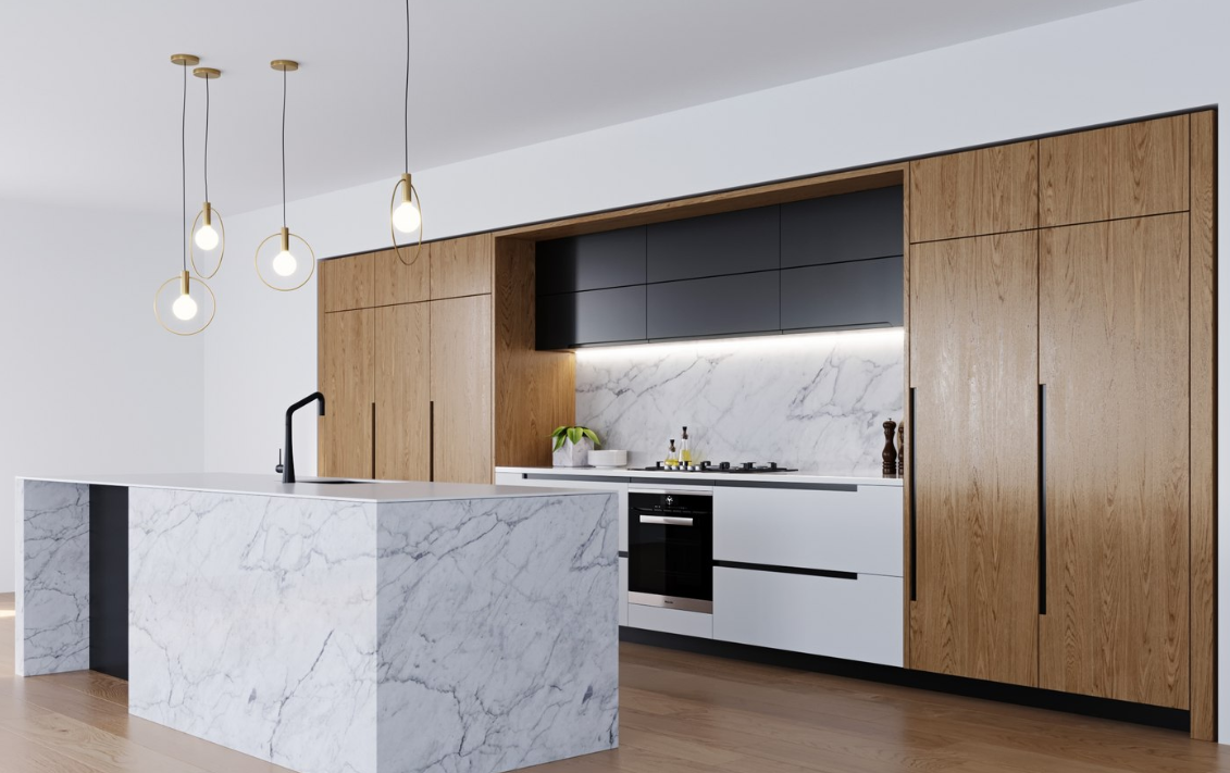 modern commercial kitchen with organized kitchen storage cabinets enhancing operational efficiency-ais