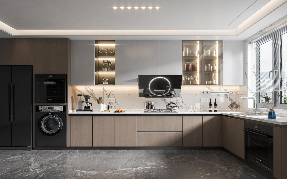 smart kitchen storage cabinet with automated inventory management-ais