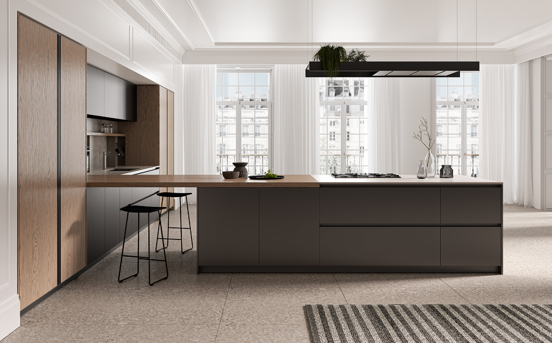high-quality kitchen cabinets showcasing modern design, suitable for commercial kitchens and office spaces-ais