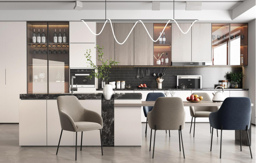 european fresh kitchen cabinet-ais