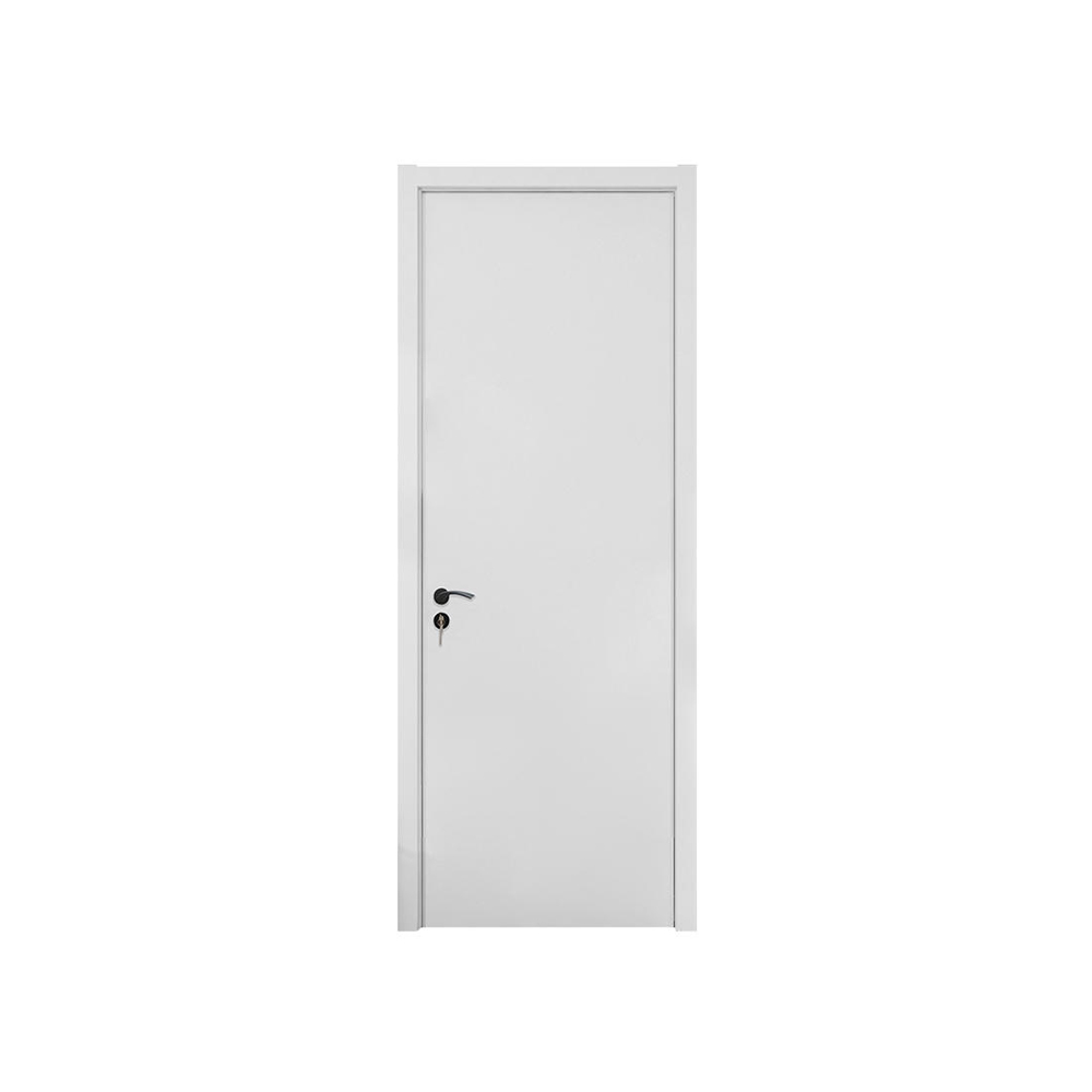 High quality commercial white PVC interior door with handle