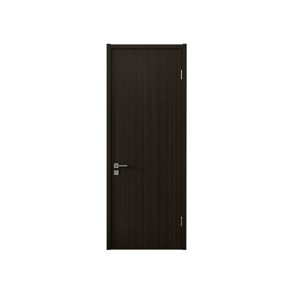 Reasonable price black modern solid interior bedroom door wooden door