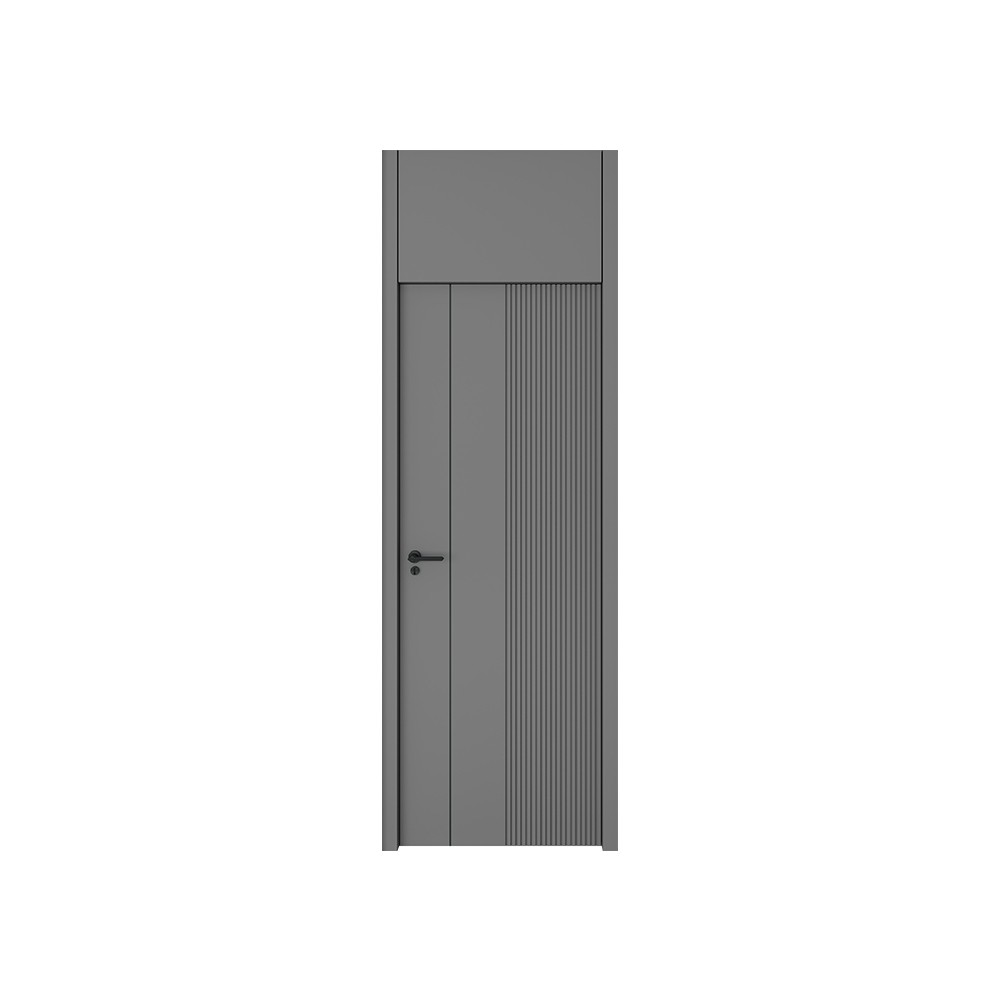 Modern luxury style high quality acoustic door design fire proof gray interior door for apartment 