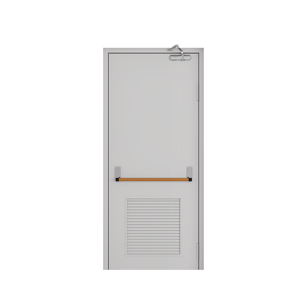 Custom modern design gray steel fire resistant fireproof door