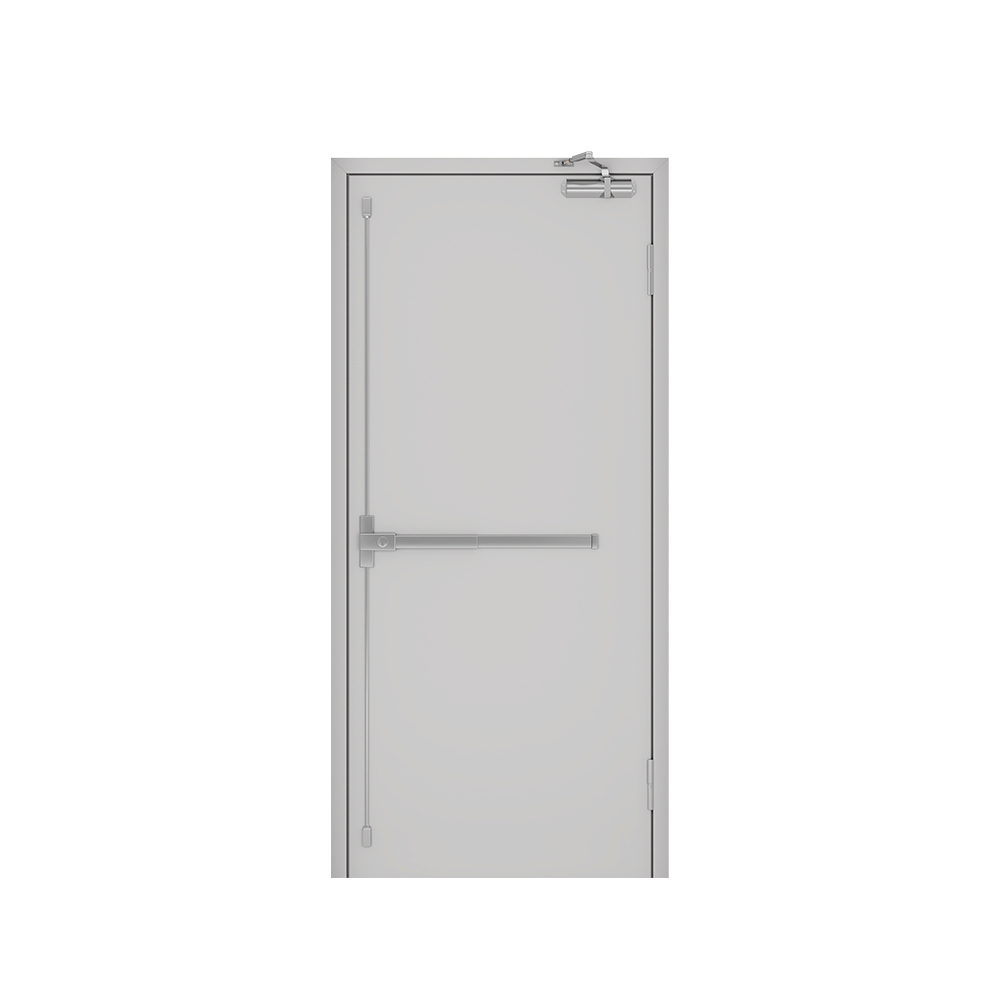 AIS white solid proof sliding fire rated doors with frames