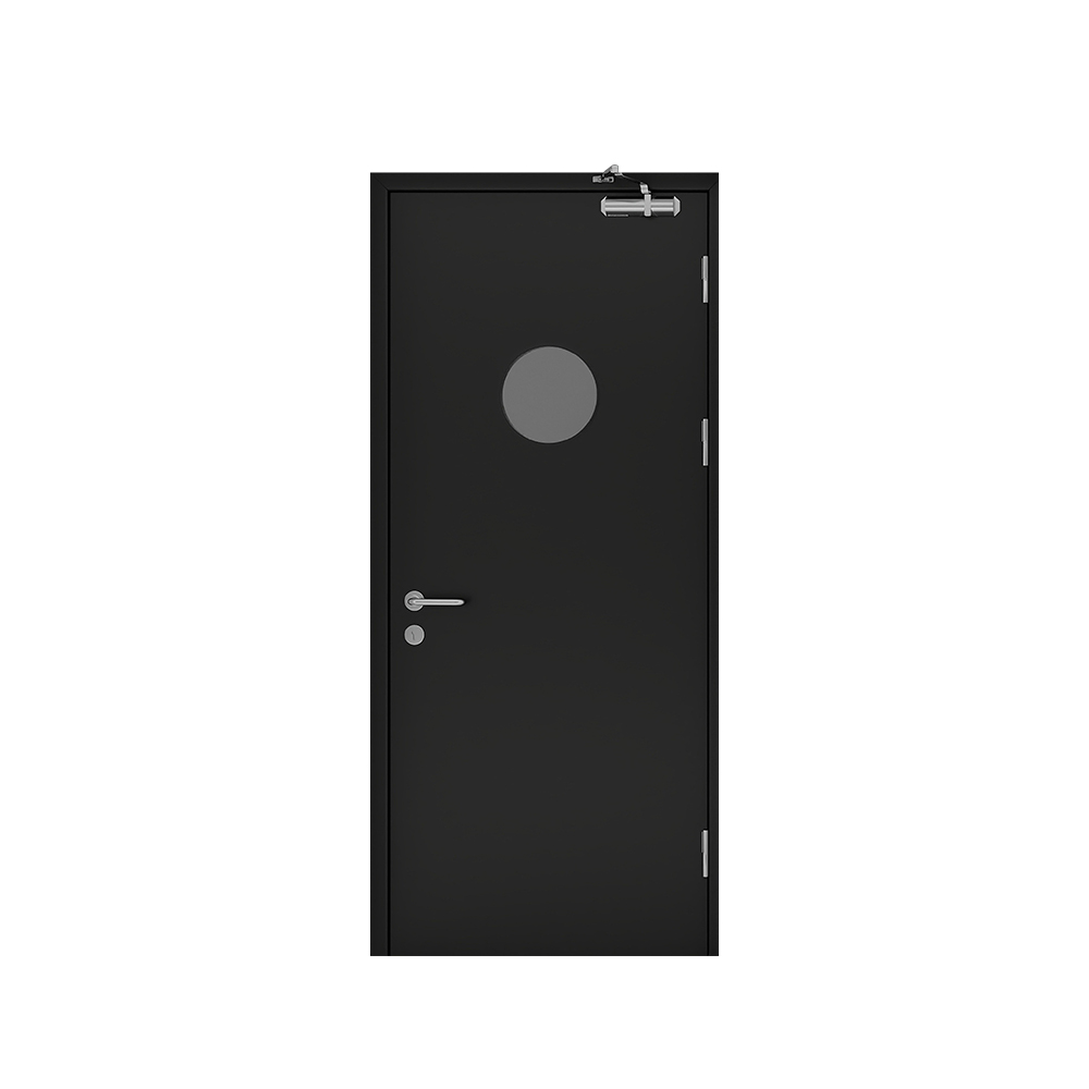 AIS commercial black steel residential fire retardant door for sale