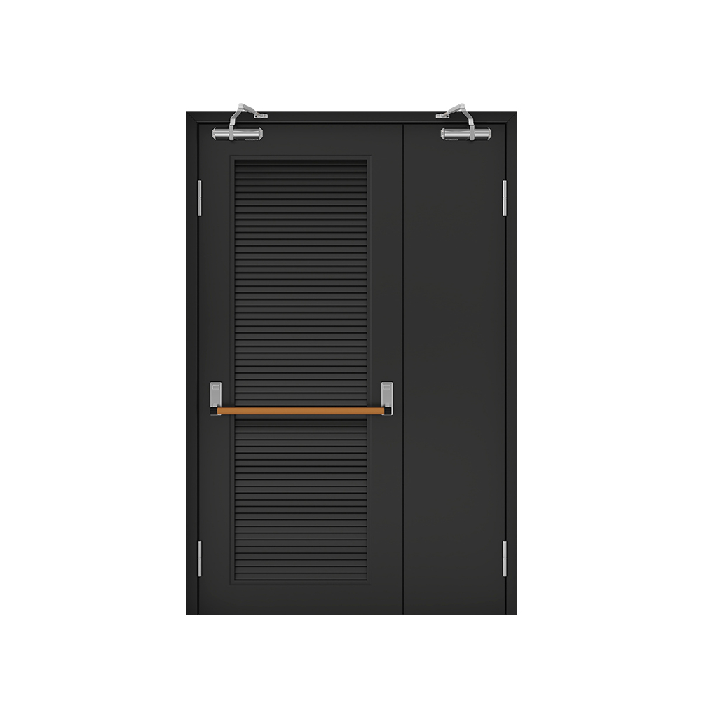 Modern design black melamine soundproof fire proof wood door