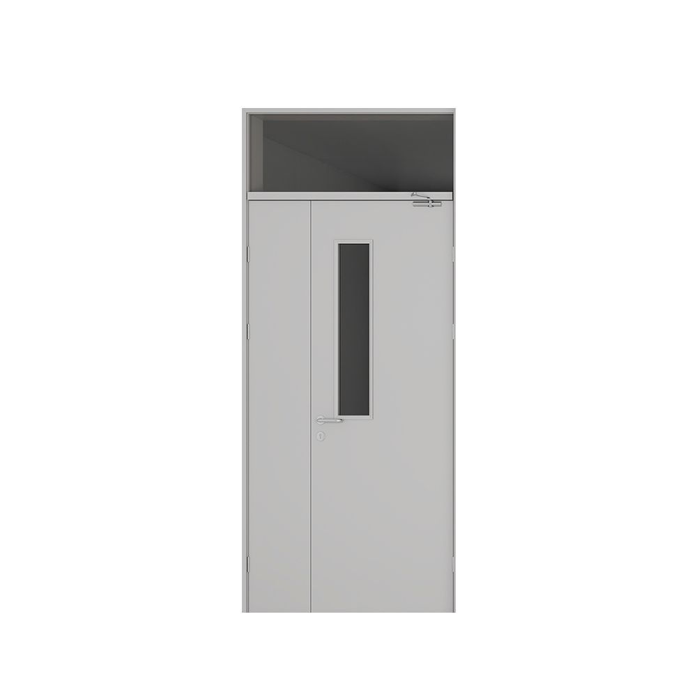 High performance fire door 2 hour parent fire door with glass window