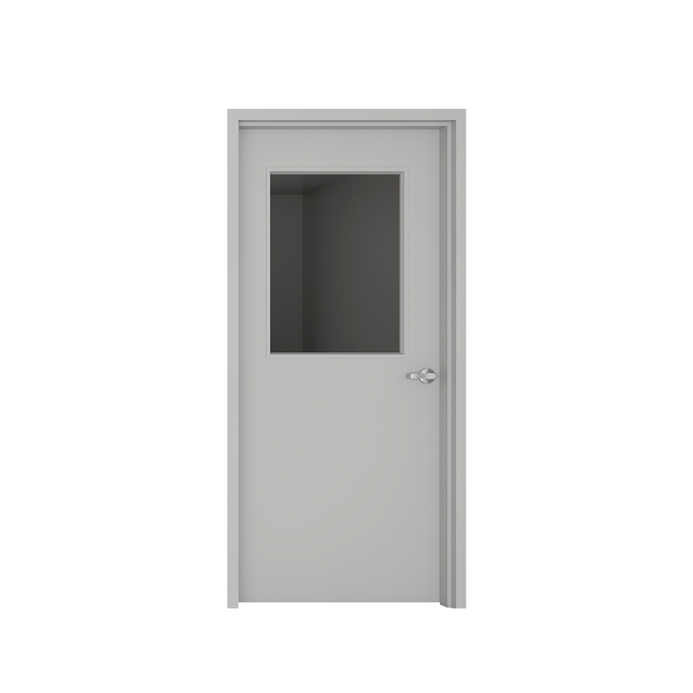 Simple modern design grey steel fire doors commercial