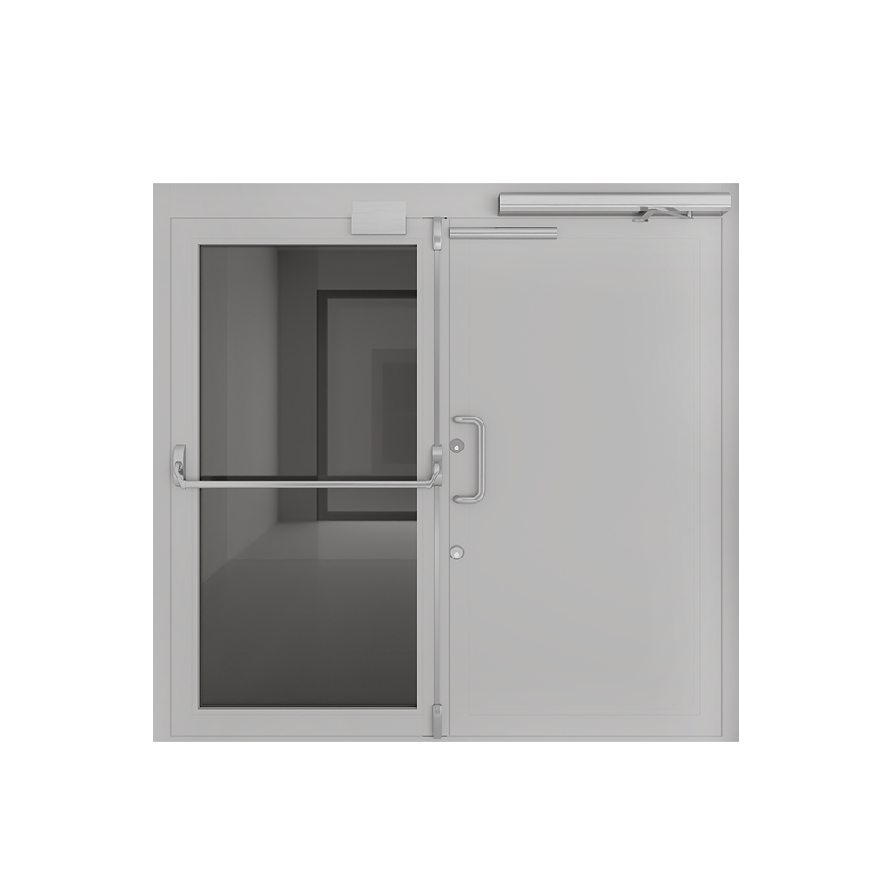 High quality modern style steel fire door hotel and apartment main door design