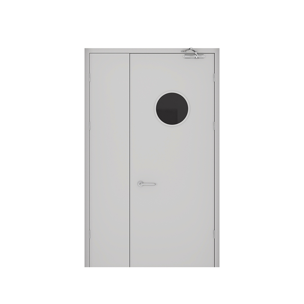 2 hour commercial interior parent fire rated steel door with glass